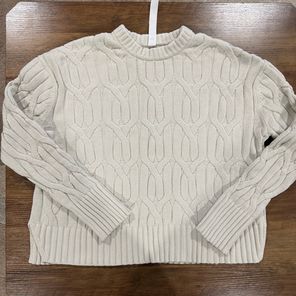 Lululemon Cable-Knit Oversized Crewneck - Picture 3 of 6